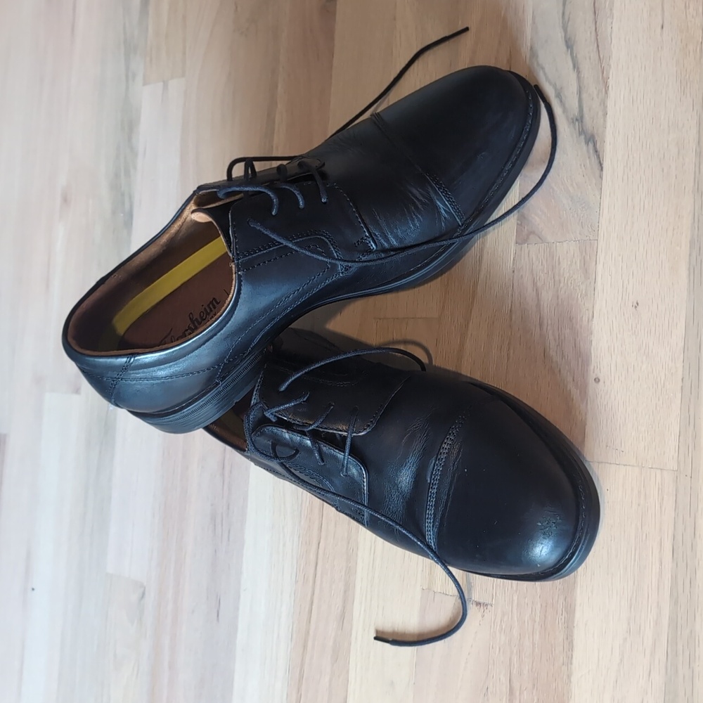 Florsheim Midtown Cap Men's 11.5 black leather shoe